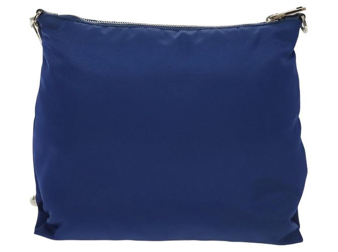 Bolso de Hombro PRADA de Nylon Azul Plata Auténtico 140970 - vista 2