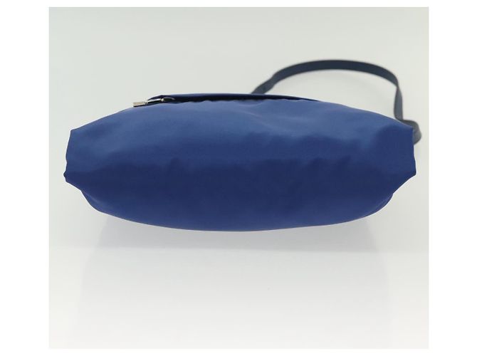 Bolso de Hombro PRADA de Nylon Azul Plata Auténtico 140970 - vista 5