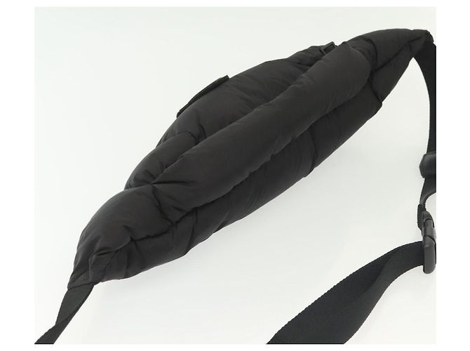Marsupio Moncler in nylon nero Auth 135282 - vista 6