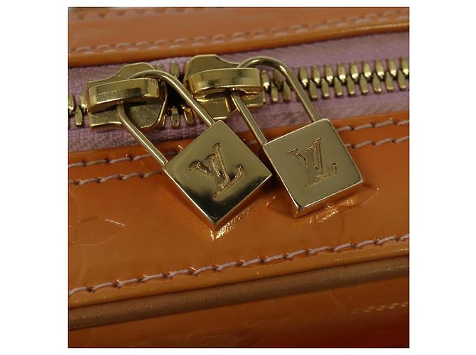 LOUIS VUITTON Mochila Vernis Marley Rosa Malvavisco M91039 LV Auth 142157 - vista 17