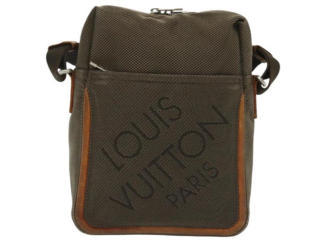 LOUIS VUITTON Borsa Damier Geant Citadan NM Marrone Coda M93224 LV Auth bs29221 - view 2