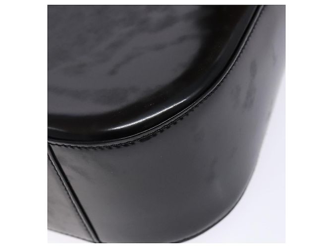 Borsa a Spalla GUCCI Pelle Verniciata Nera Argento 007 2046 0250 Auth ep10775 - vista 16