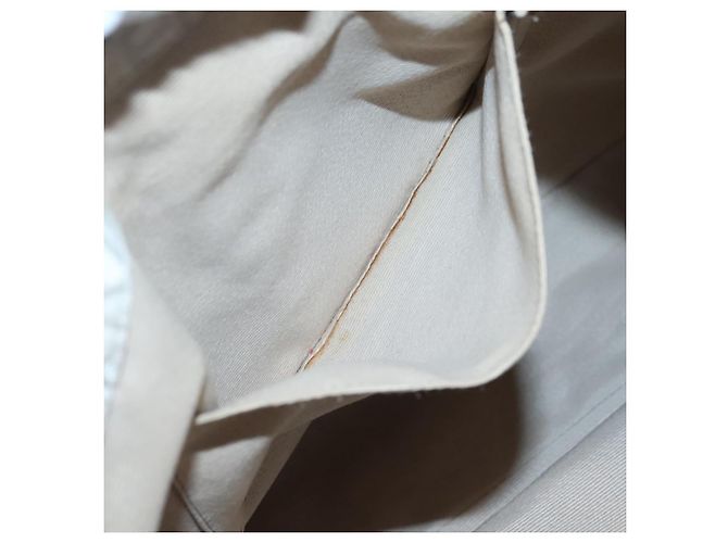 Borsa a Spalla Salvatore Ferragamo Nylon Beige Argento Autentica BA5336 - vista 23