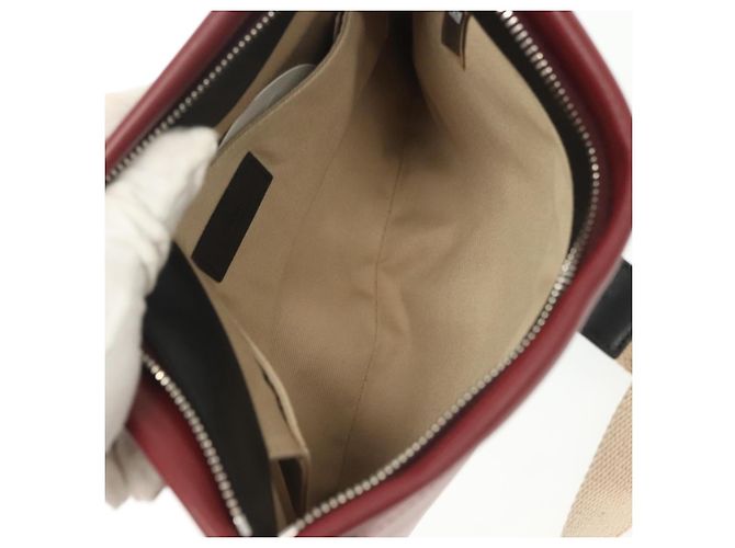 Chloé Chloe Schultertasche Leder 2way Bordeaux Gold Silber Auth bs29200 Golden - Ansicht 11