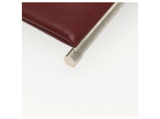 Chloé Chloe Schultertasche Leder 2way Bordeaux Gold Silber Auth bs29200 Golden - Ansicht 16