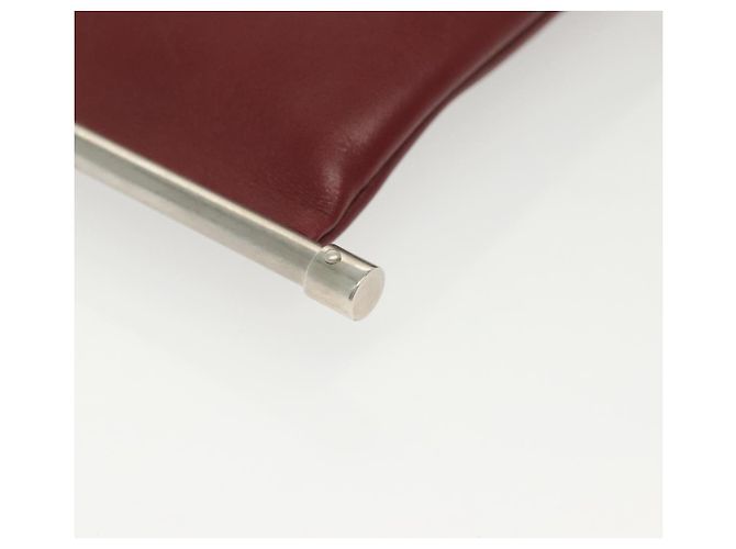 Chloé Chloe Schultertasche Leder 2way Bordeaux Gold Silber Auth bs29200 Golden - Ansicht 9