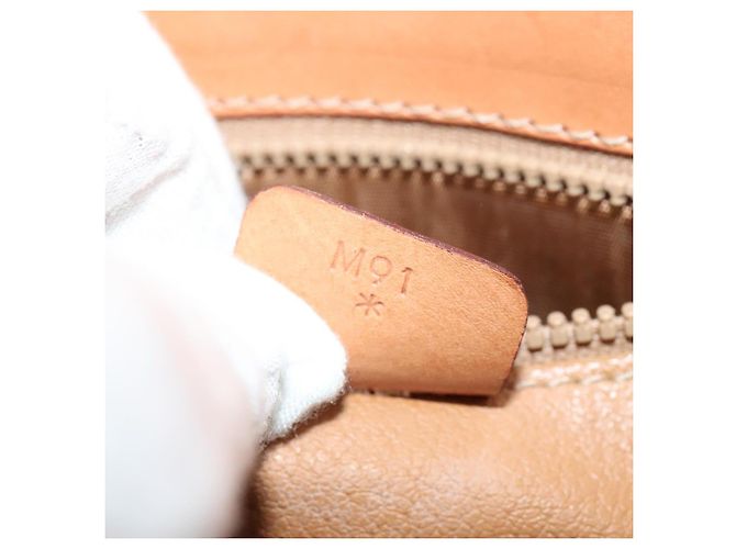 Céline CELINE Macadam Canvas Shoulder Bag PVC Leather Brown Gold Auth ep10815 Golden - view 12