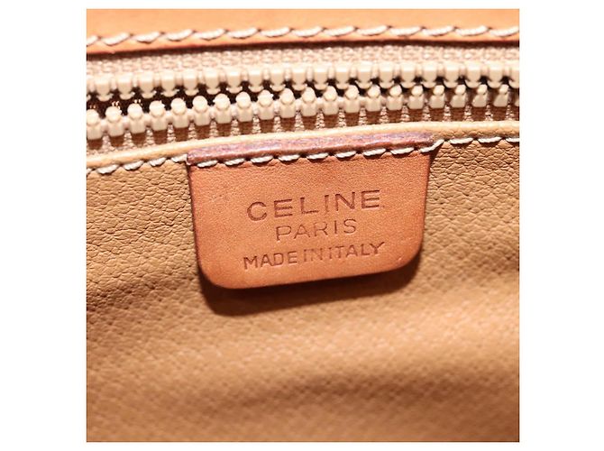 Céline CELINE Macadam Canvas Shoulder Bag PVC Leather Brown Gold Auth ep10815 Golden - view 18