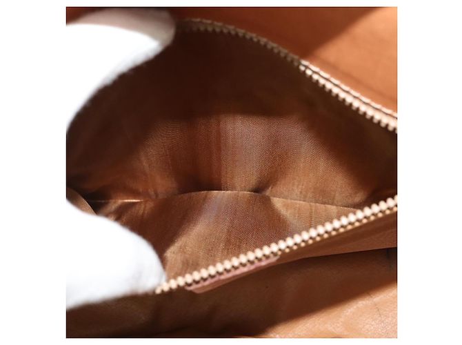 Céline CELINE Macadam Canvas Shoulder Bag PVC Leather Brown Gold Auth ep10815 Golden - view 21