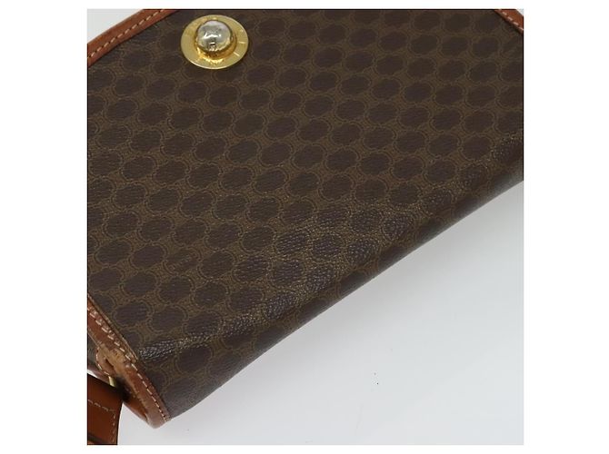 Céline CELINE Macadam Canvas Shoulder Bag PVC Leather Brown Gold Auth ep10815 Golden - view 6