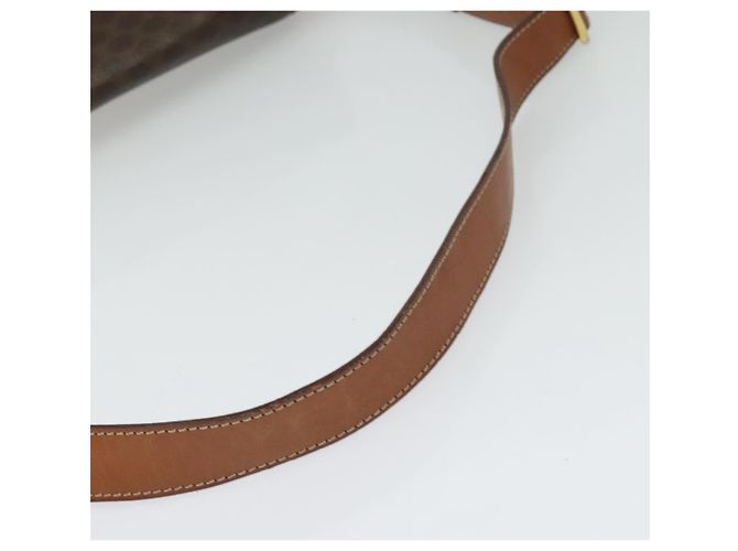 Céline CELINE Macadam Canvas Shoulder Bag PVC Leather Brown Gold Auth ep10815 Golden - view 7