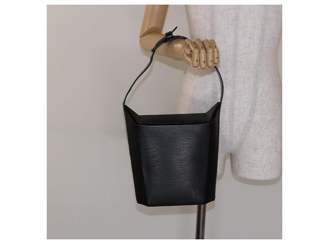 LOUIS VUITTON Borsa a Spalla Epi Seau Nera M80161 LV Auth BA5249 Nero - vista 20
