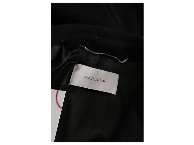 Marella Black wool coat - view 5