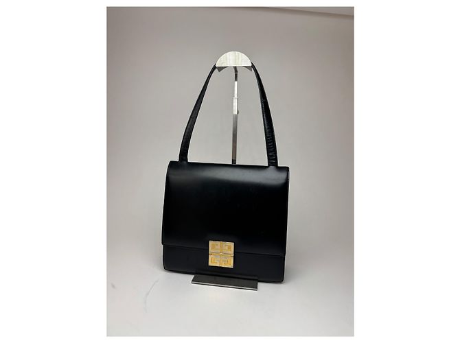 Vintage Givenchy 4G Handtasche aus lackleder schwarz - Ansicht 14
