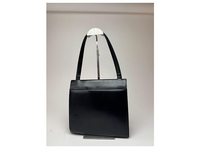 Vintage Givenchy 4G Handtasche aus lackleder schwarz - Ansicht 15
