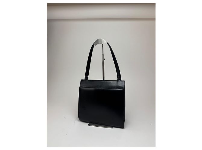 Vintage Givenchy 4G Handtasche aus lackleder schwarz - Ansicht 2