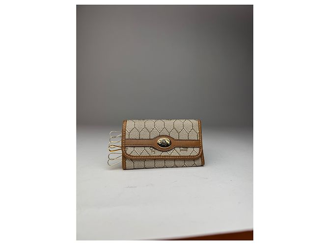 Vintage Dior Monogram Key Holder beige brown - view 10