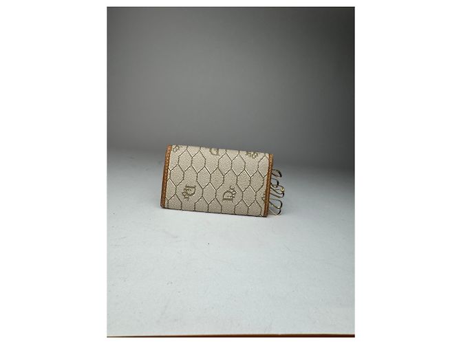 Vintage Dior Monogram Key Holder beige brown - view 2