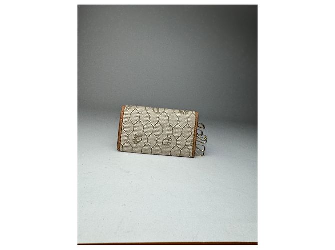 Vintage Dior Monogram Key Holder beige brown - view 8