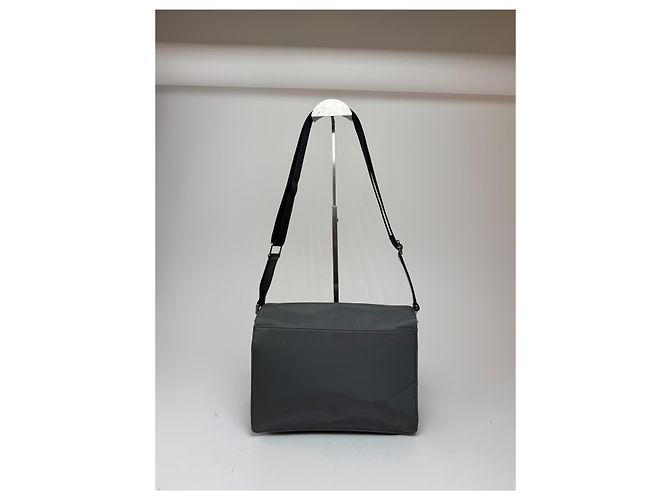 Vintage Marni 2-Wege Trunk Tasche Grau Schwarz - Ansicht 15