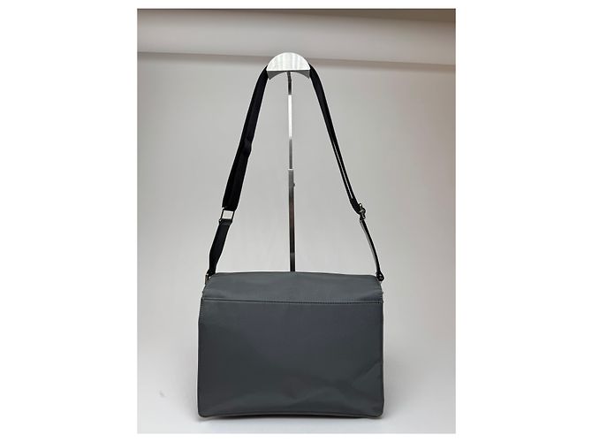 Vintage Marni 2-Wege Trunk Tasche Grau Schwarz - Ansicht 2