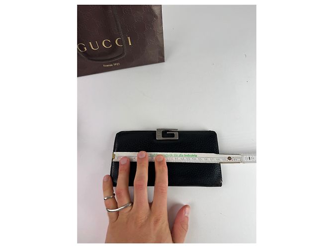 Vintage Gucci Leather Wallet Black - view 10