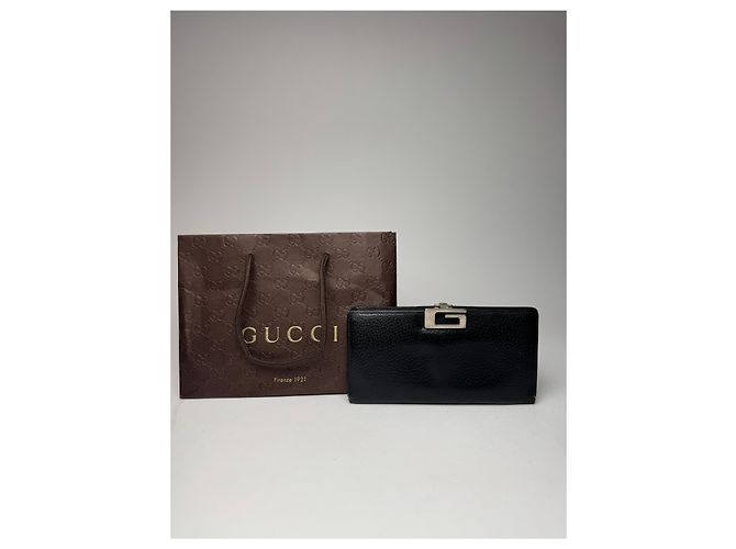 Vintage Gucci Leather Wallet Black - view 12
