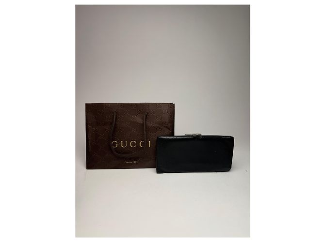 Vintage Gucci Leather Wallet Black - view 2