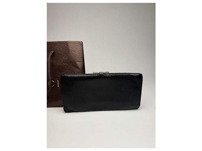 Vintage Gucci Leather Wallet Black - view 8