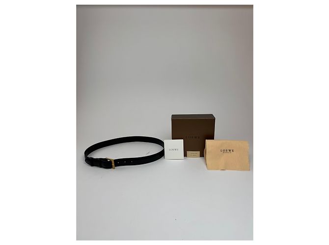 Vintage Loewe Madrid Ledergürtel schwarz - Ansicht 15