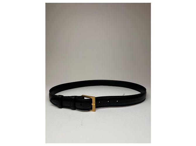 Vintage Loewe Madrid Ledergürtel schwarz - Ansicht 4