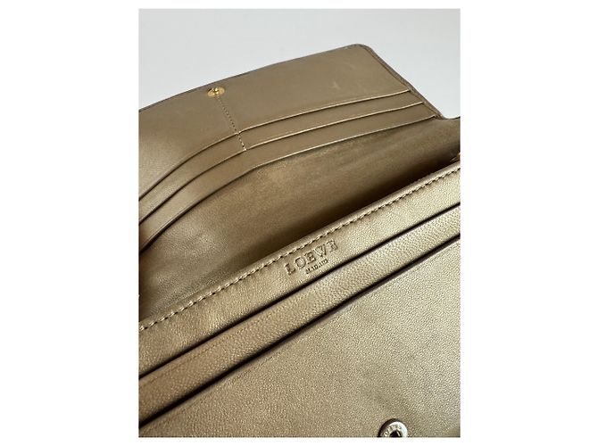 Vintage Loewe Madrid Leather Wallet beige - view 10