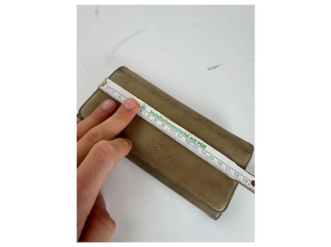 Vintage Loewe Madrid Leather Wallet beige - view 11