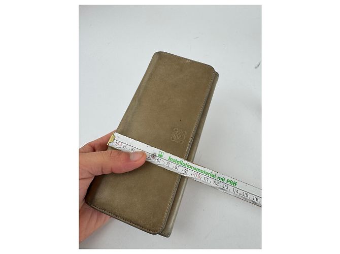 Vintage Loewe Madrid Leather Wallet beige - view 12
