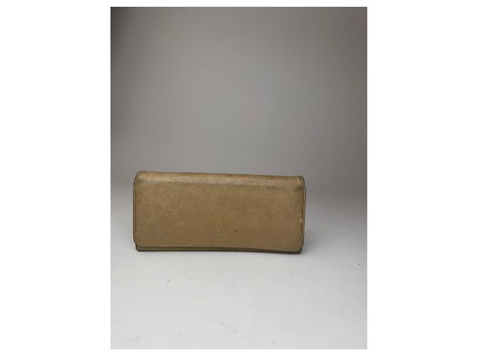 Vintage Loewe Madrid Leather Wallet beige - view 6