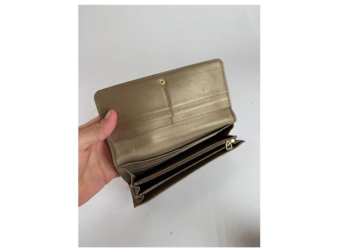 Vintage Loewe Madrid Leather Wallet beige - view 7