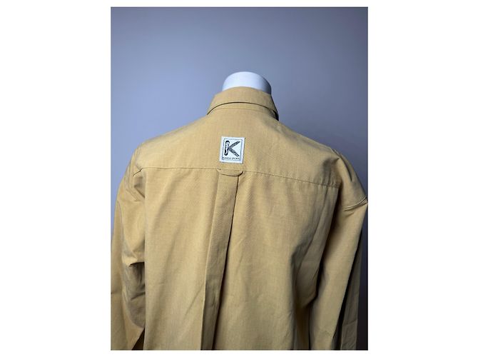 Autre Marque Camicia Vintage Kansai Yamamoto Gialla Nera L Verde - vista 15