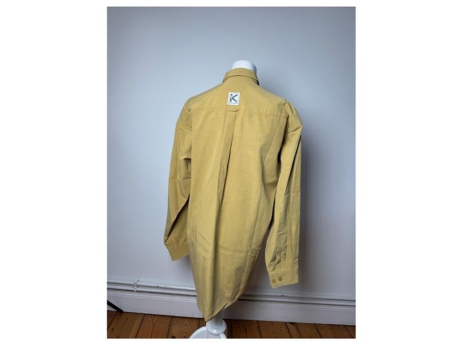 Autre Marque Camicia Vintage Kansai Yamamoto Gialla Nera L Verde - vista 3