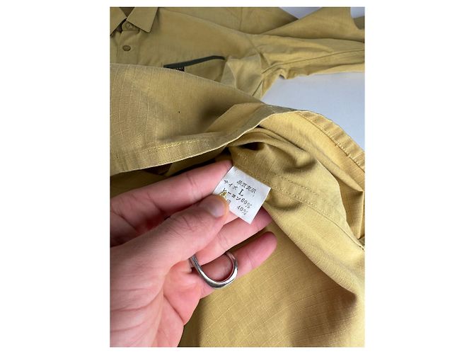 Autre Marque Camicia Vintage Kansai Yamamoto Gialla Nera L Verde - vista 9