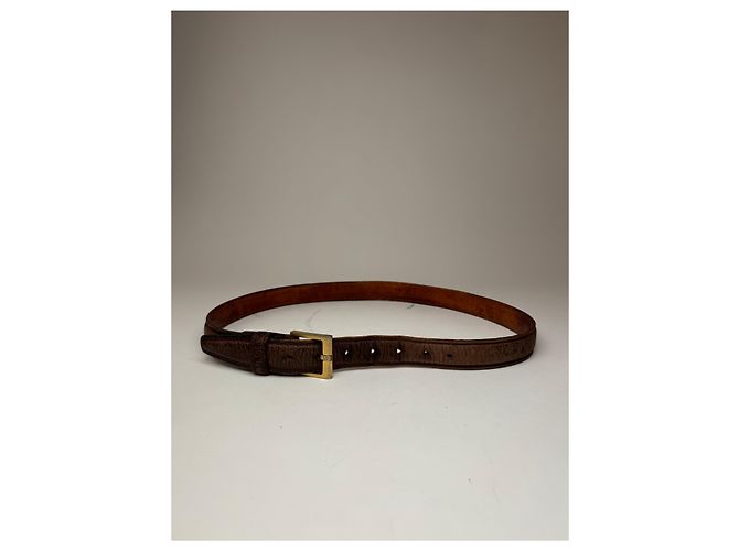 Vintage Loewe Madrid Ledergürtel braun - Ansicht 12