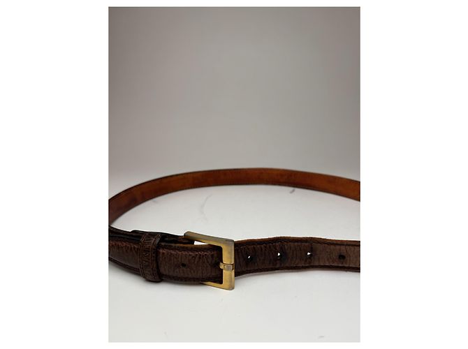 Vintage Loewe Madrid Ledergürtel braun - Ansicht 2