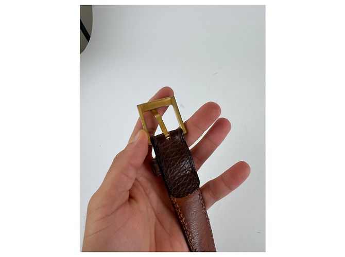 Vintage Loewe Madrid Ledergürtel braun - Ansicht 4