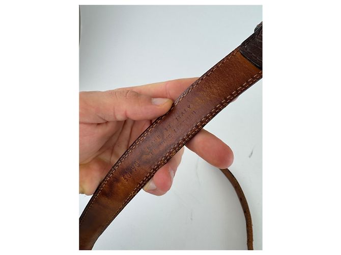 Vintage Loewe Madrid Ledergürtel braun - Ansicht 6