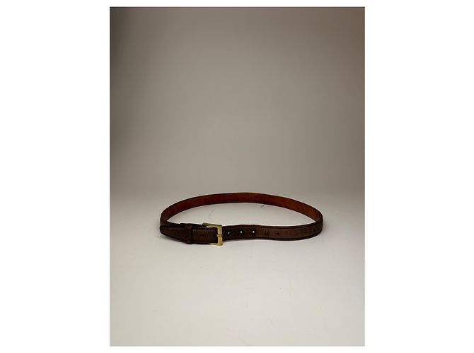 Vintage Loewe Madrid Ledergürtel braun - Ansicht 7