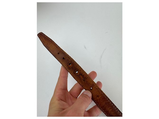 Vintage Loewe Madrid Ledergürtel braun - Ansicht 8