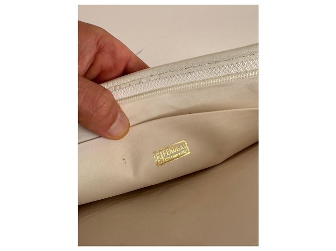 Clutch Vintage Fendi Monogram Bianco - vista 4