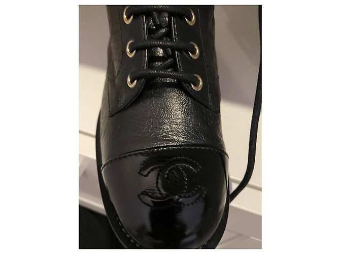 Botas Chanel de piel negra Negro - vista 9