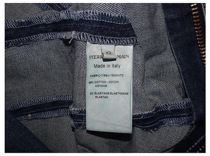 PIERRE BALMAIN LANGARMIGES DENIM-KLEID Blau - Ansicht 7