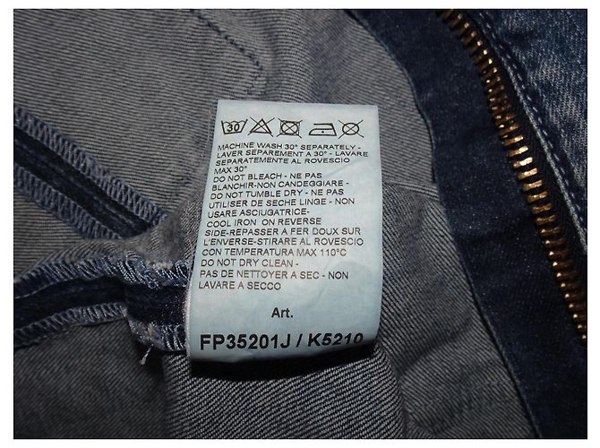 PIERRE BALMAIN LANGARMIGES DENIM-KLEID Blau - Ansicht 8