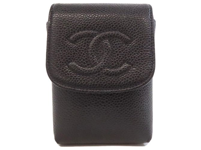 Étui à cigares en cuir noir Chanel Coco Mark - vue 11